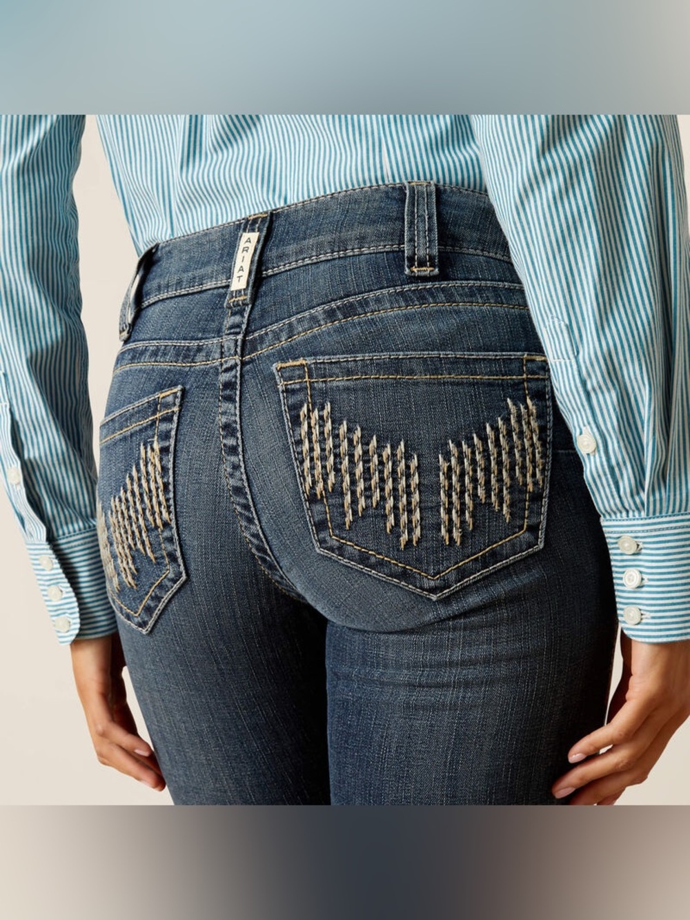 Ariat Real Women’s Arkansas Halyn Bootcut Jeans western rodeo cowgirl rancher